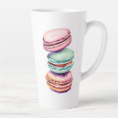Gepersonaliseerde  Waterverf Macaron Latte Mok (Rechts)