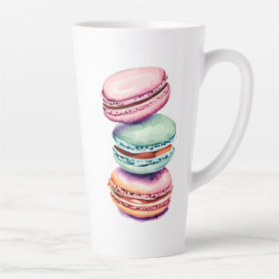 Gepersonaliseerde  Waterverf Macaron Latte Mok