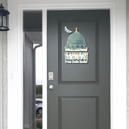 Gepersonaliseerde Waterverf moskee Ramadan Mubarak Sticker