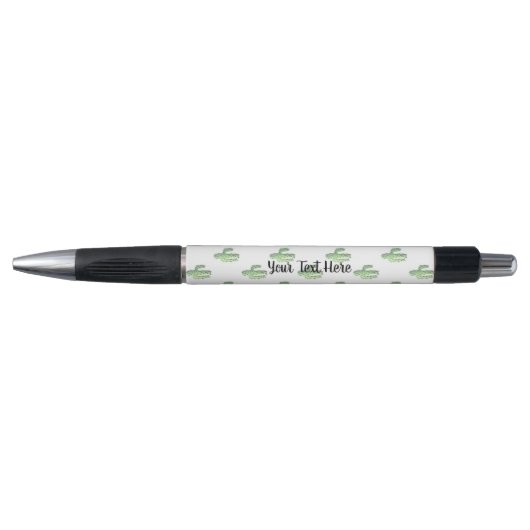 Gepersonaliseerde Waterverf Saguaro Cactus Pen (Voorkant)