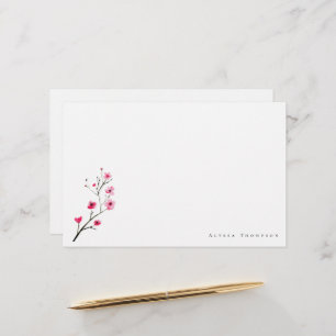 Gepersonaliseerde Waterverf Sakura Cherry Blossom Briefpapier