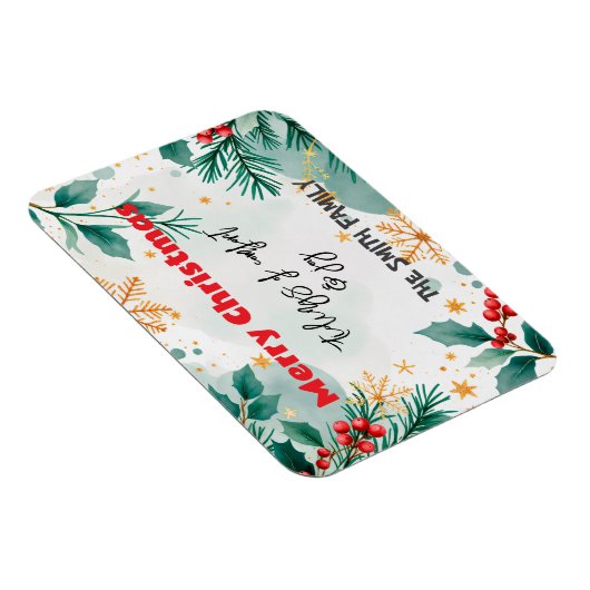 Gepersonaliseerde Waterverf Tidings of Comfort & J Magneet (Rechterzijde)