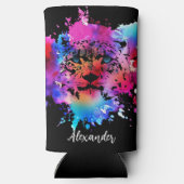 Gepersonaliseerde Waterverf Tijger Hoofd (Achterkant)