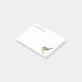 Gepersonaliseerde Waterverf vogelgrilnotitie set v Post-it® Notes (Schuin)