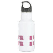 Gepersonaliseerde Waterverf Waterfles Waterfles (Achterkant)