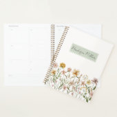 Gepersonaliseerde Waterverf Wildflower Meadow Flor Planner (Display)