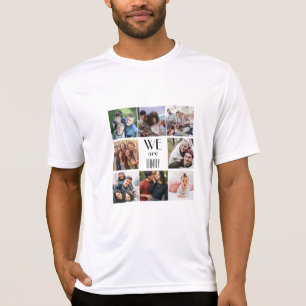 Gepersonaliseerde "We Are Family" foto template T-shirt