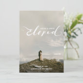 Gepersonaliseerde Wedding Elopement Aankondiging K (Staand voorkant)