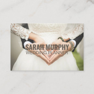 Gepersonaliseerde "Wedding Planner" (UK/Euro) Visitekaartje