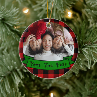 Gepersonaliseerde wedstrijd voor de fototekst keramisch ornament