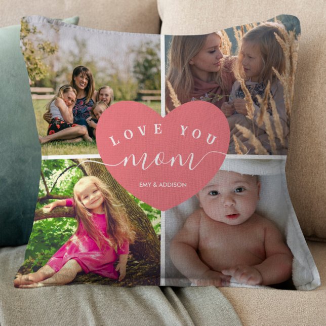 Gepersonaliseerde weergave van het hart Blush roze Kussen (Creator heeft geüpload)