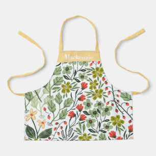 Gepersonaliseerde weidebloemen Zoete Kinderen Schort