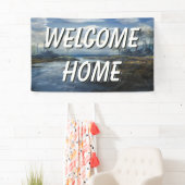 Gepersonaliseerde Welkom Huis Landschap Water Bann Spandoek (Insitu)