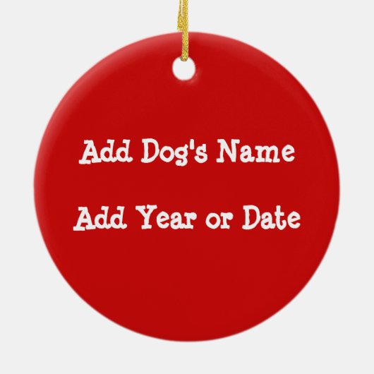 Gepersonaliseerde Welsh Terrier Keepomwille Orname Keramisch Ornament (Achterkant)