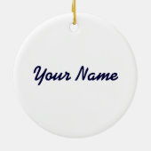 Gepersonaliseerde werelden Beste Librarian Gift Keramisch Ornament (Achterkant)
