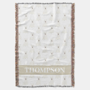 Gepersonaliseerde Westie West Highland Terrier Roz Deken