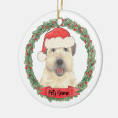 Gepersonaliseerde Wheaten Terrier Keramisch Ornament (Links)