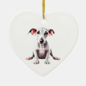 Gepersonaliseerde Whippet Puppy Keramisch Ornament (Voorkant)