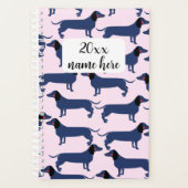 Gepersonaliseerde Wiener Dog Planner (Voorkant)