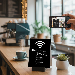Gepersonaliseerde WiFi Home Decor Nieuwe Home Gift Reclamebord Met Voetstuk