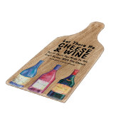 Gepersonaliseerde wijn en kaas snijplank (Hoek)