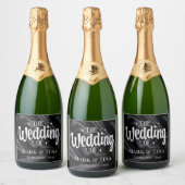 Gepersonaliseerde wijnetiketten | Luxe bruiloften  Sparkling Wijnetiket (Flessen)