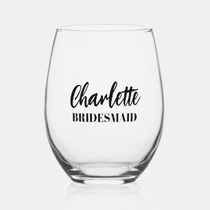Gepersonaliseerde wijnglazen wijnglas zonder voet