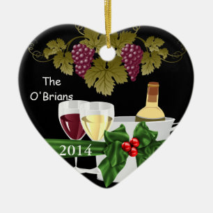 GEPERSONALISEERDE WIJNVERLIEZEN 2014 KERAMISCH ORNAMENT