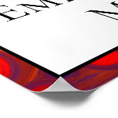 Gepersonaliseerde wil je me trouwen poster (Hoek)