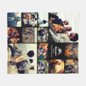 Gepersonaliseerde "Wild Adventures" Fotocollage Fl Fleece Deken (Voorkant (Horizontaal))