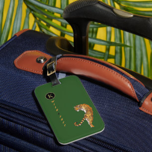 Gepersonaliseerde Wild & Gratis Like Tigers Monogr Bagagelabel