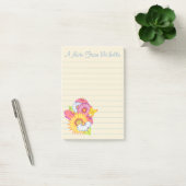 Gepersonaliseerde Wildbloemen Post It Notes (Kantoor)