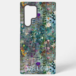 Gepersonaliseerde  Wildflower Boho Patroon Samsung Galaxy Hoesje