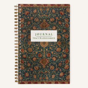 Gepersonaliseerde William Morris "Holland Park" Jo Notitieboek