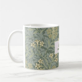 Gepersonaliseerde William Morris Jasmine Dotted Jo Koffiemok