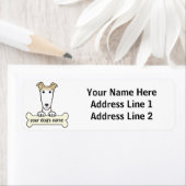 Gepersonaliseerde windhond etiket (Insitu)