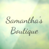 Gepersonaliseerde window cling voor uw winkelbedri raamsticker (Vel 3)