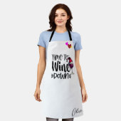 Gepersonaliseerde Wine Lover Schort – Kerstcadeau (Gedragen)