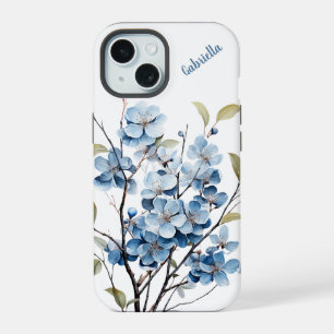 Gepersonaliseerde Winter Bloemen Telefoon Case iPhone 15 Hoesje