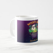 Gepersonaliseerde Witch's Brew Coffee Mok (Voorkant links)