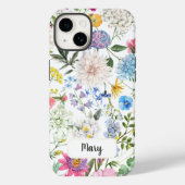 GEPERSONALISEERDE WITTE BLOEMEN WILDBLOEM IPHONE 1 Case-Mate iPhone CASE (Achterkant)