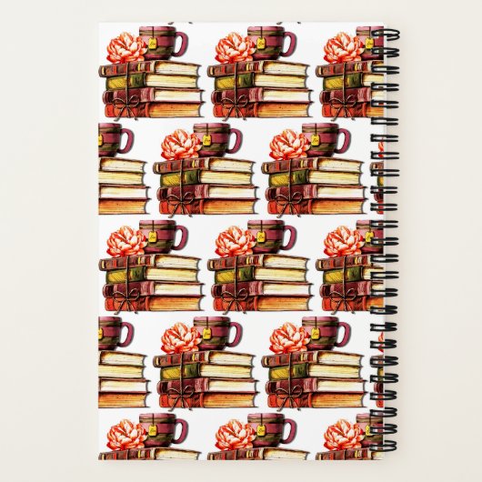 Gepersonaliseerde witte boeken en thee (Achterkant)