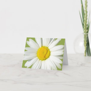 Gepersonaliseerde Witte Daisy Blank Briefpapieren  Notitiekaartje