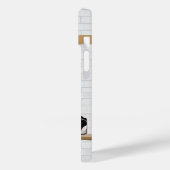 Gepersonaliseerde witte en rode Basketball Jersey Case-Mate iPhone Case (Achterkant / Links)