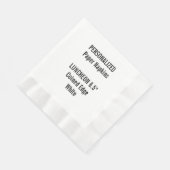 Gepersonaliseerde Witte Gemunt LUNCHEON Papier ser Servet (Hoek)