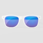 Gepersonaliseerde witte paarse lens zonnebrillen (Voorkant)