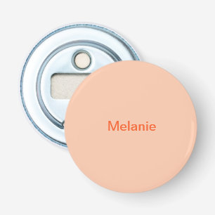 Gepersonaliseerde woestijntan button flesopener