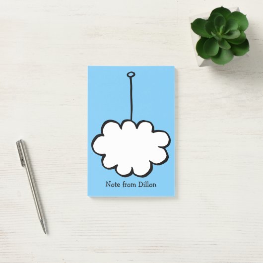 Gepersonaliseerde Wolk op een Koord Post-it® Notes (Kantoor)