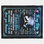 Gepersonaliseerde wolven voor mijn vrouw Fleece de (Voorkant (Horizontaal))