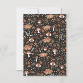 Gepersonaliseerde Woodland Notecards Bedankkaart (Achterkant)